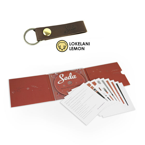 Pack álbum Seda y llavero